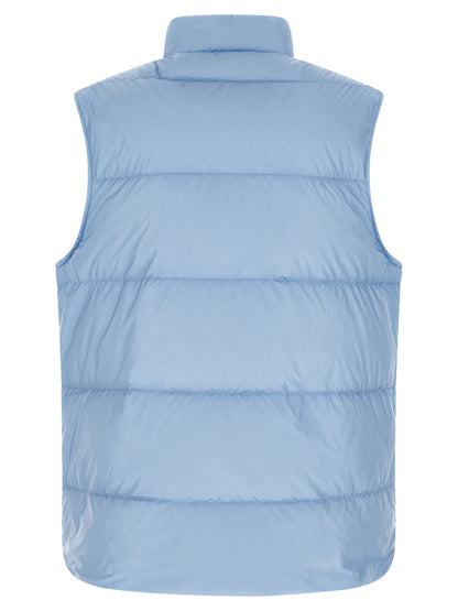 Moncler Blue Polyamide Sleeveless Jacket