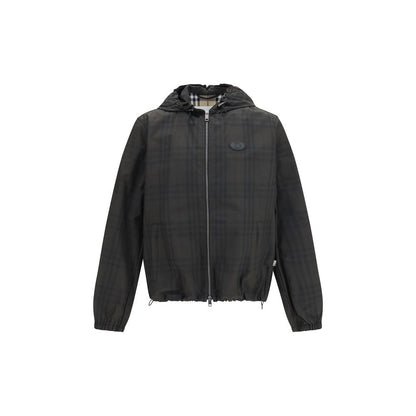 Windbreaker Jacket by Burberry for men in cotton brown & signature features an stylish silhouette, showcasing a sophisticated and performance-driven pockets & windproof for a premium, stylish look.