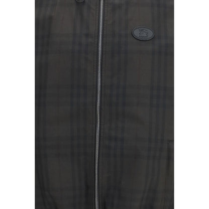 Windbreaker Jacket by Burberry for men in cotton brown & signature features an stylish silhouette, showcasing a sophisticated and performance-driven pockets & windproof for a premium, stylish look.