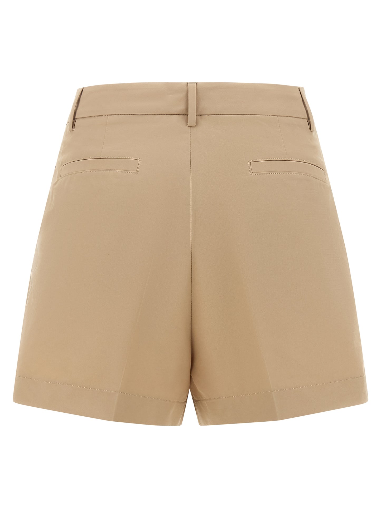 Bermuda Shorts by Fabiana Filippi for women in polyamide cotton canvas brown & sand presents a sleek silhouette, featuring a sleek wide with a refined short and a sophisticated .