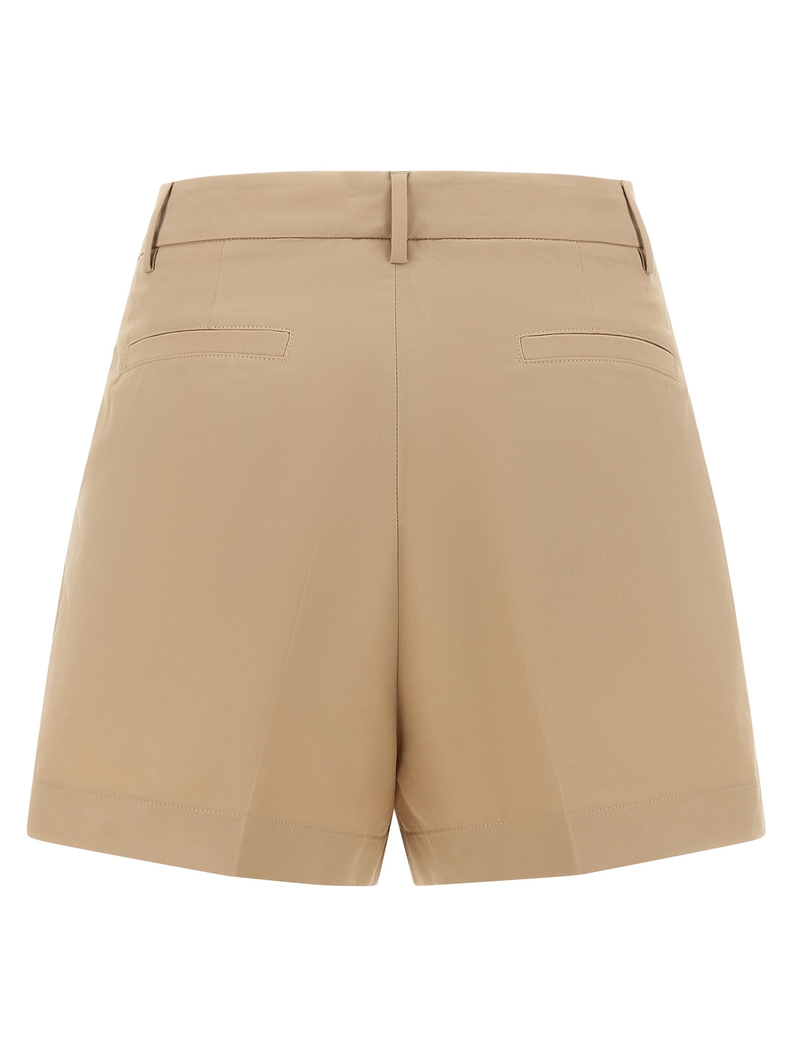 Bermuda Shorts by Fabiana Filippi for women in polyamide cotton canvas brown & sand presents a sleek silhouette, featuring a sleek wide with a refined short and a sophisticated .