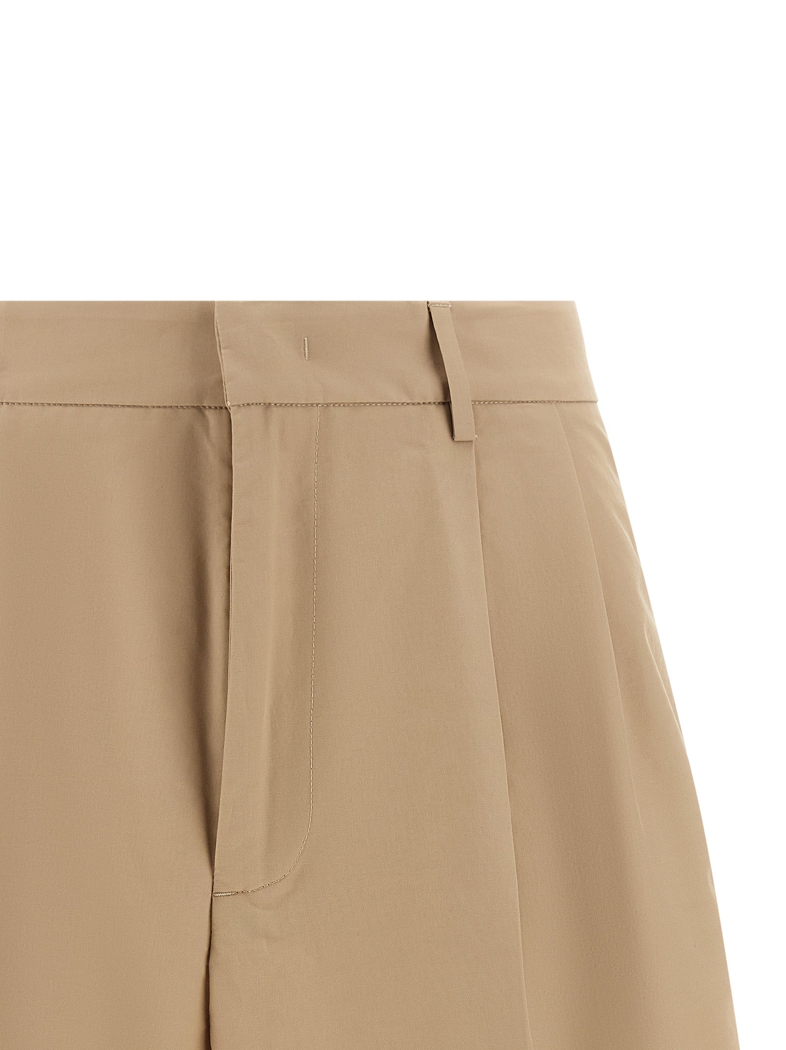 Bermuda Shorts by Fabiana Filippi for women in polyamide cotton canvas brown & sand showcases a on trend silhouette, featuring a tailored wide with a classic short and sophisticated for a on trend finish.