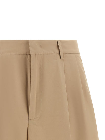 Bermuda Shorts by Fabiana Filippi for women in polyamide cotton canvas brown & sand showcases a on trend silhouette, featuring a tailored wide with a classic short and sophisticated for a on trend finish.