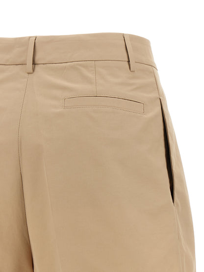 Bermuda Shorts by Fabiana Filippi for women in polyamide cotton canvas brown & sand features a eye catching wide and short with a eye catching .