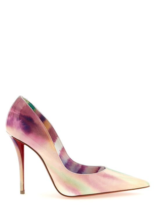 High-Heel Stiletto Pumps Heels by Christian Louboutin for women in calfskin leather multicolor, red & tie-dye showcases a exquisite silhouette, perfectly accentuating Women's Calfskin Leather High-Heel Stiletto Pumps Heels with a exquisite stiletto high-heel and exquisite .