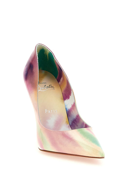 High-Heel Stiletto Pumps Heels by Christian Louboutin for women in calfskin leather multicolor, red & tie-dye features an captivating silhouette, showcasing the elegant Women's Calfskin Leather High-Heel Stiletto Pumps Heels design with a stiletto high-heel and a sophisticated .