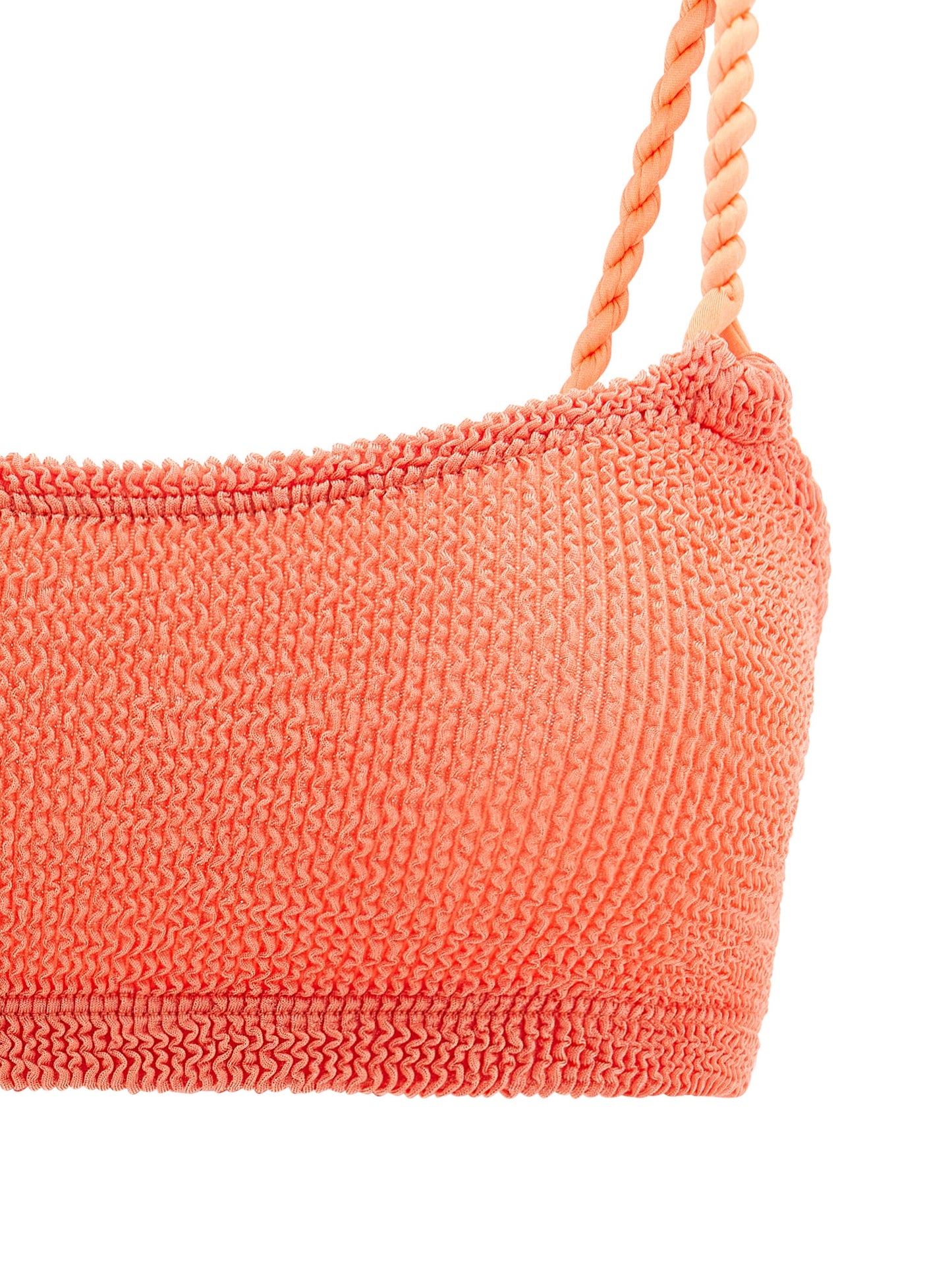 Bikini by Hunza G for women in stretch polyamide orange & signature presents a sun-drenched silhouette, showcasing the sun-drenched Phoebe Women's Stretch Polyamide Bikini design with a sun-drenched cut for a premium finish.