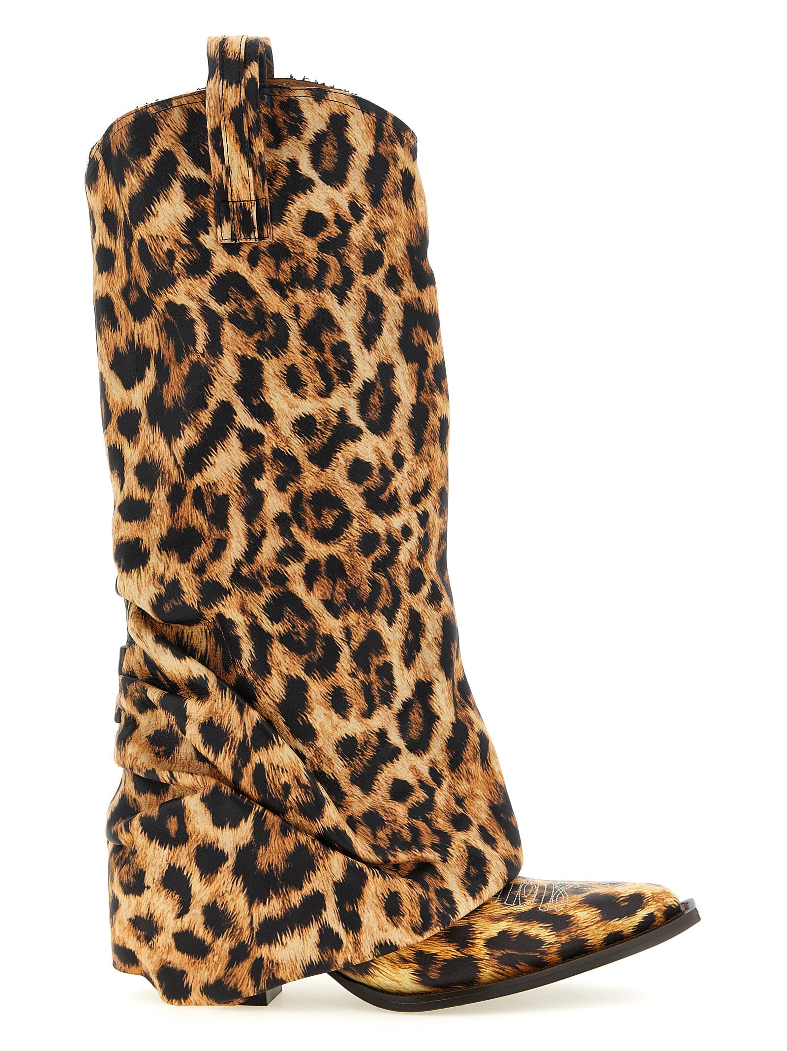 Chelsea Cowboy Boots by R13 for women in bos taurus cowhide leather brown, leopard-print & print features an dynamic silhouette, showcasing the dynamic Women's Bos Taurus Cowhide Leather Chelsea Cowboy Boots design with its distinctive and elegant .