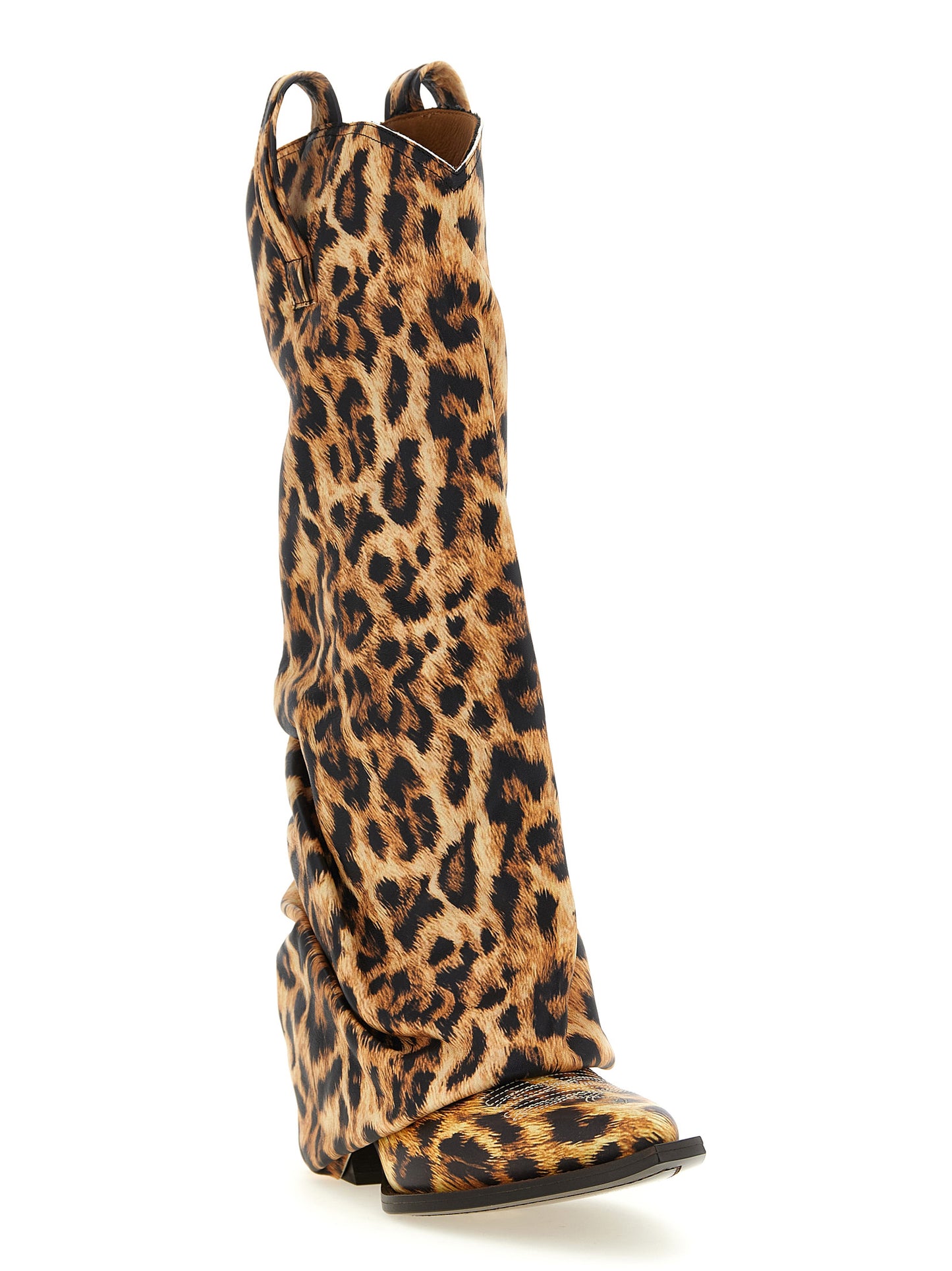 Chelsea Cowboy Boots by R13 for women in bos taurus cowhide leather brown, leopard-print & print showcases a impeccable silhouette as Women's Bos Taurus Cowhide Leather Chelsea Cowboy Boots, artfully defined by a impeccable and a impeccable .