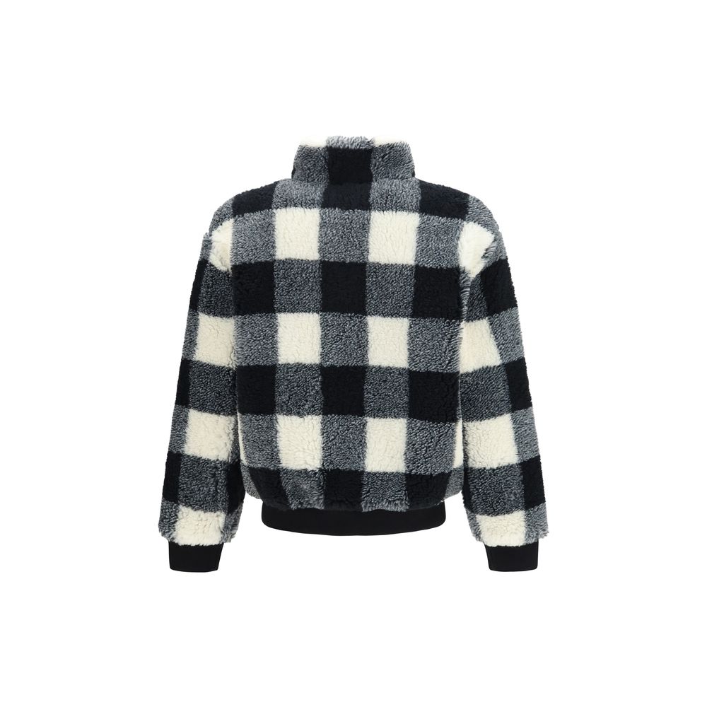 Overcoat by Givenchy for men in merino wool & polyester gray, patterned & checked features an satoral silhouette, showcasing a sophisticated high-collar neckline and satoral pockets for a premium, timeless look.