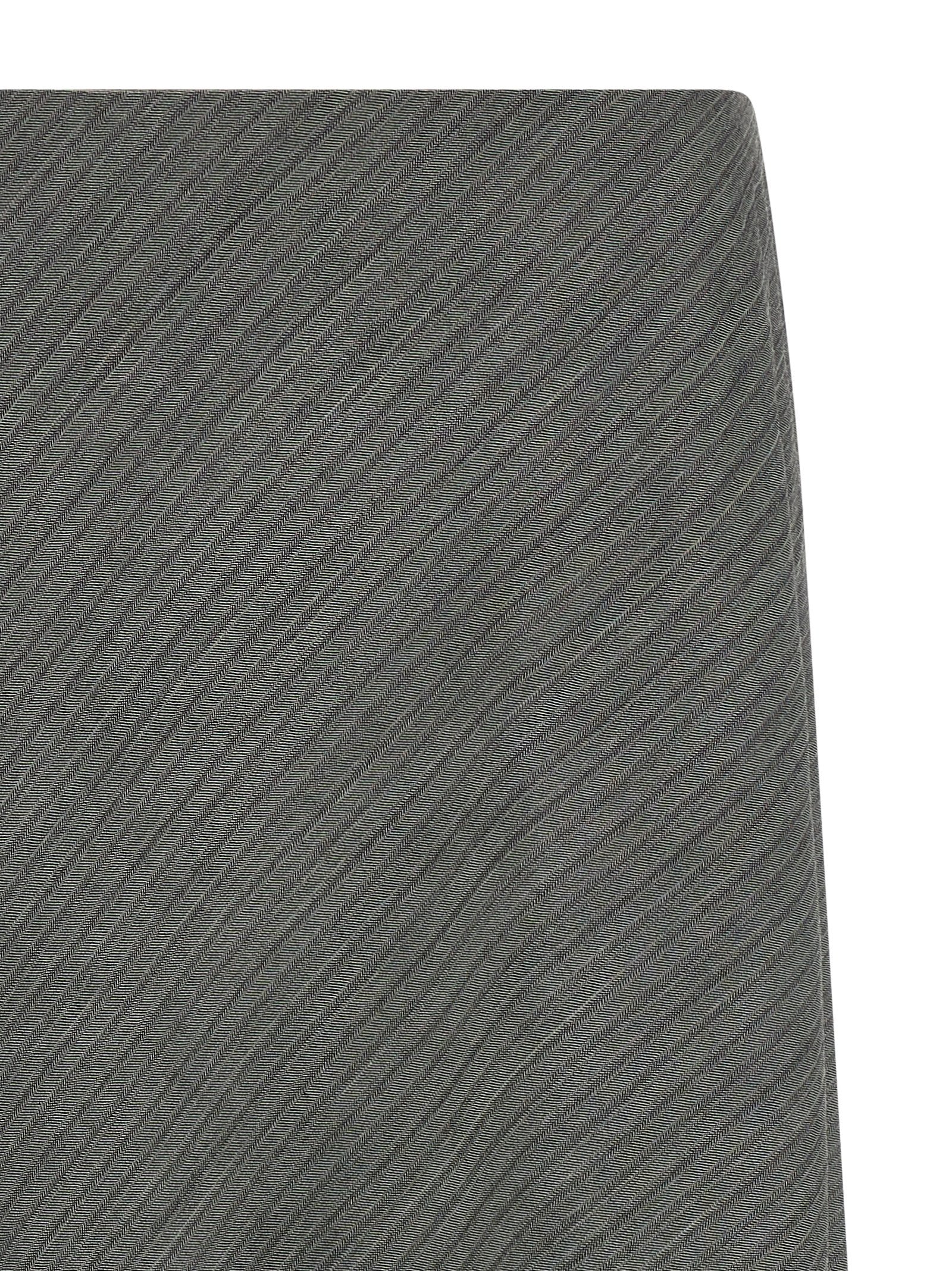Skirt by Alberta Ferretti for women in viscose & virgin wool gray & chevron showcases a dramatic silhouette, artfully capturing the essence of the Women's Tailored Flared Viscose & Virgin Wool Mini Skirt in a dramatic mini cut for a refined look.