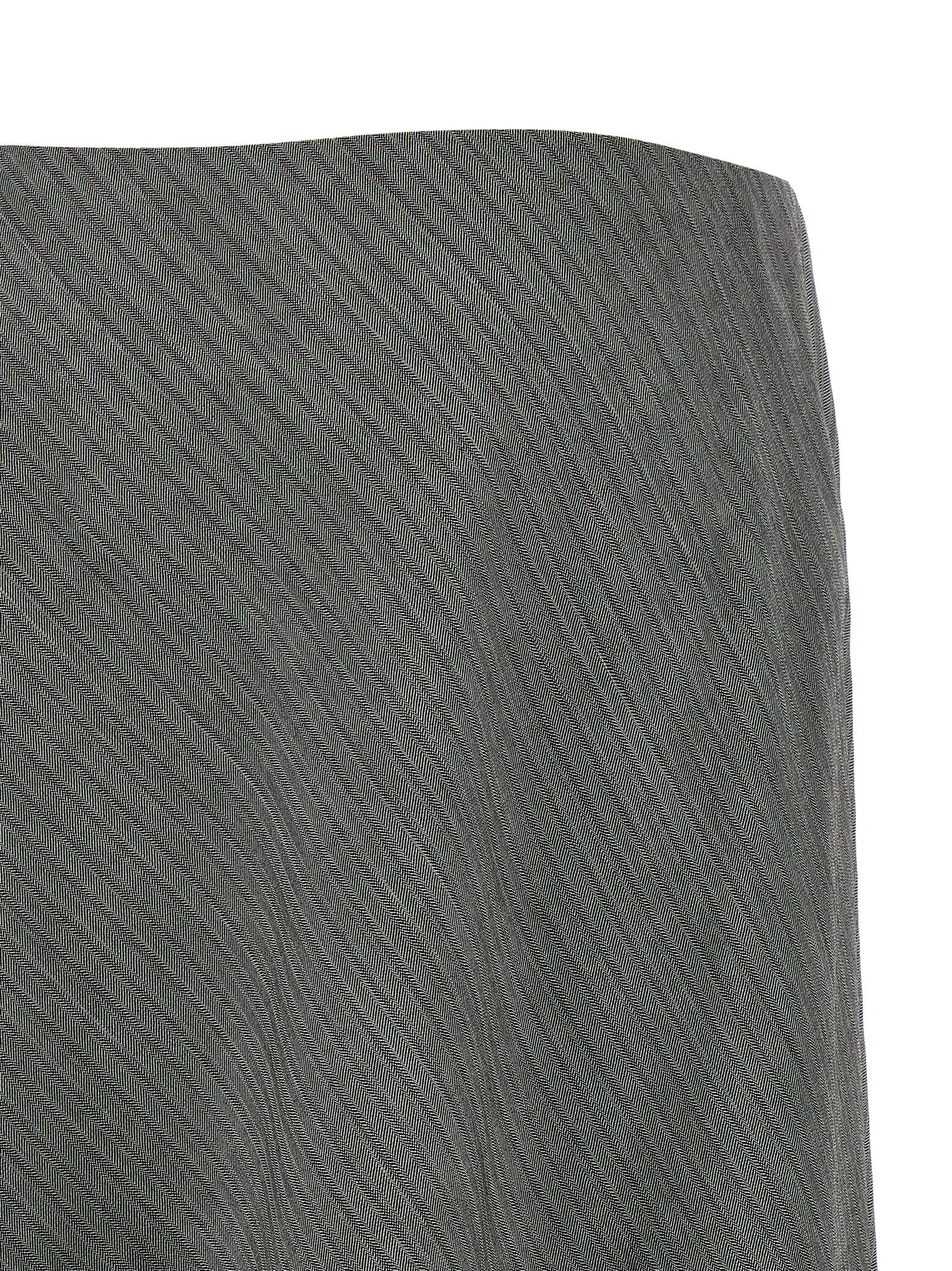 Skirt by Alberta Ferretti for women in viscose & virgin wool gray & chevron features an relaxed-yet-refined silhouette that elegantly showcases the Women's Tailored Flared Viscose & Virgin Wool Mini Skirt design and sophisticated mini.