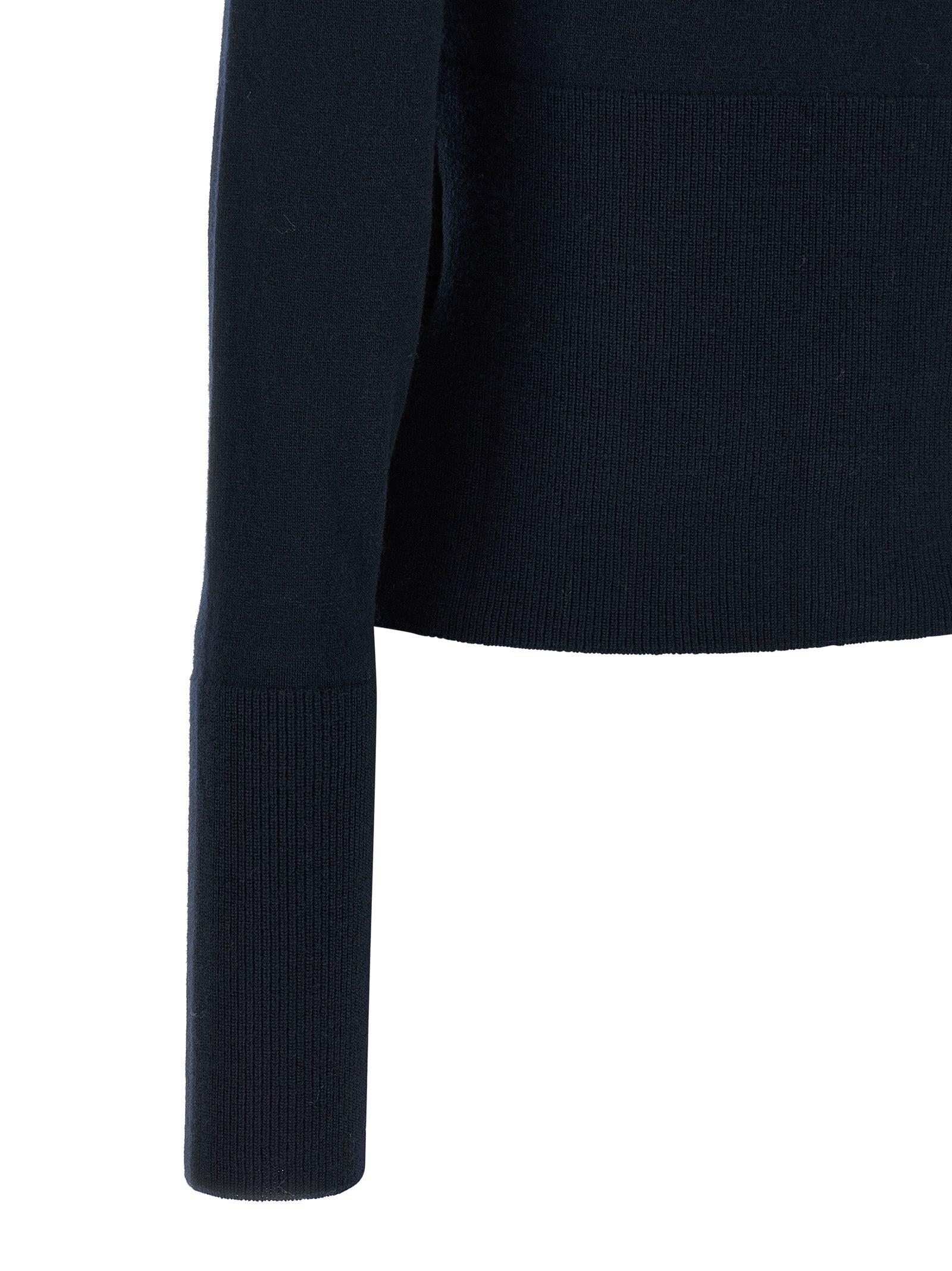 Cardigan by Chloé for women in wool navy showcases a captivating silhouette, artfully detailed with a captivating and for a truly sophisticated captivating look.