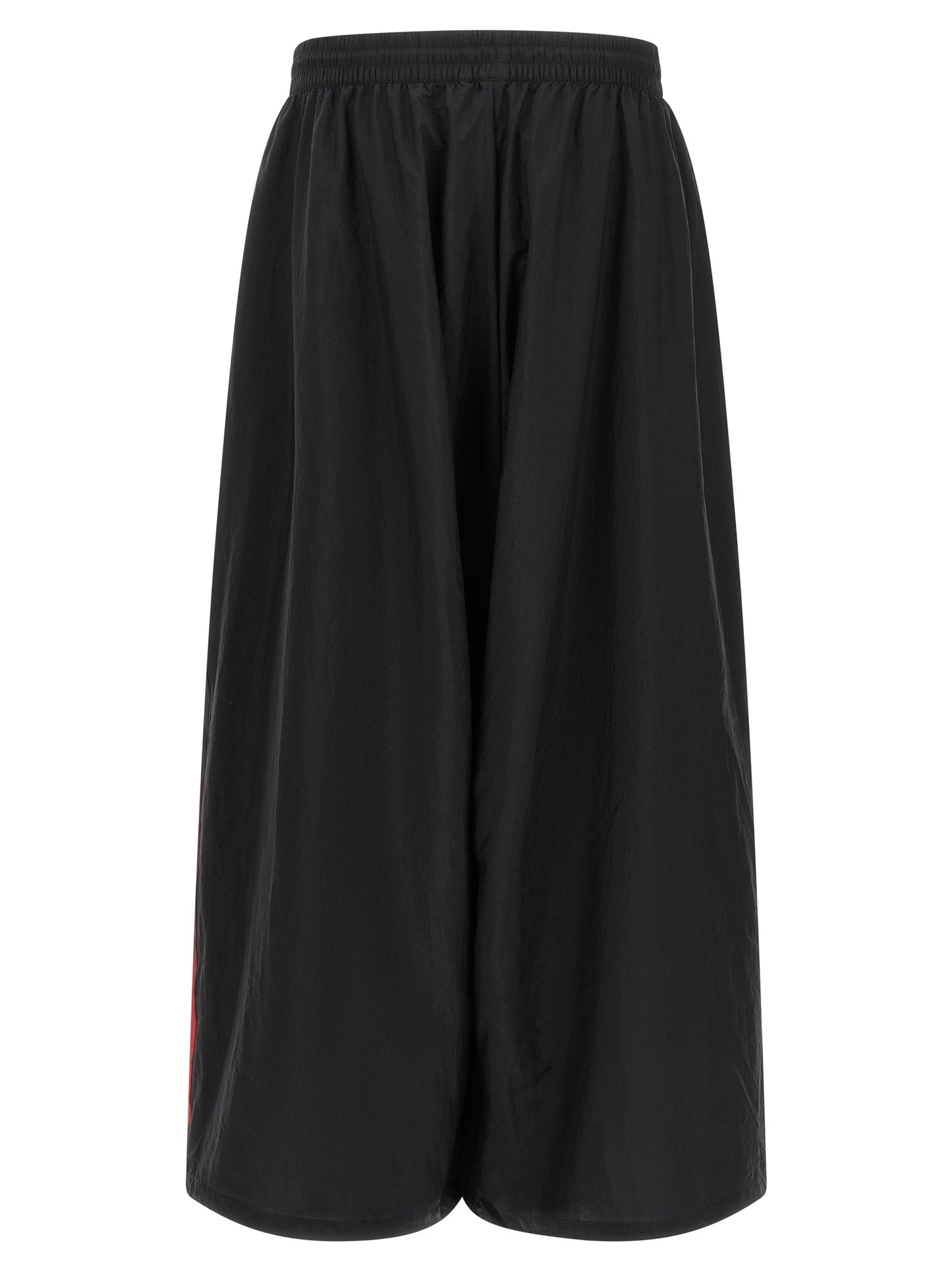 Activewear Pants by Y-3 for men in polyamide gradient, black, red & striped features an sporty athletic, relaxed-fit & wide with a long and , expertly finished with for an sporty performance aesthetic.