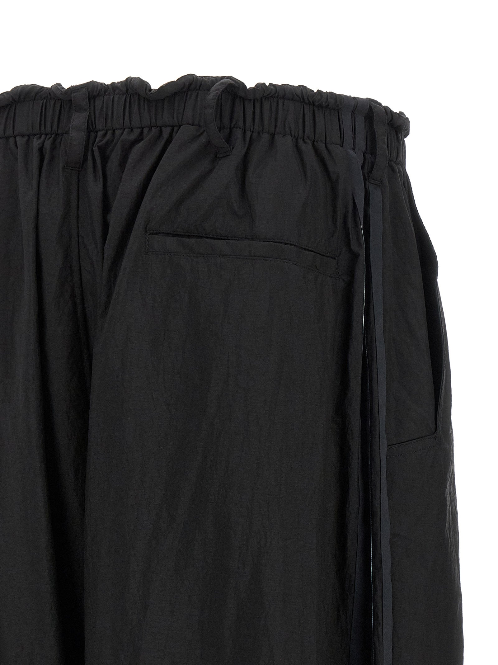 Cargo Pants by Y-3 for men in polyamide gradient & black features an urban chic relaxed-fit & wide with a and long, creating a urban chic aesthetic for "Moon Behind the Hill".