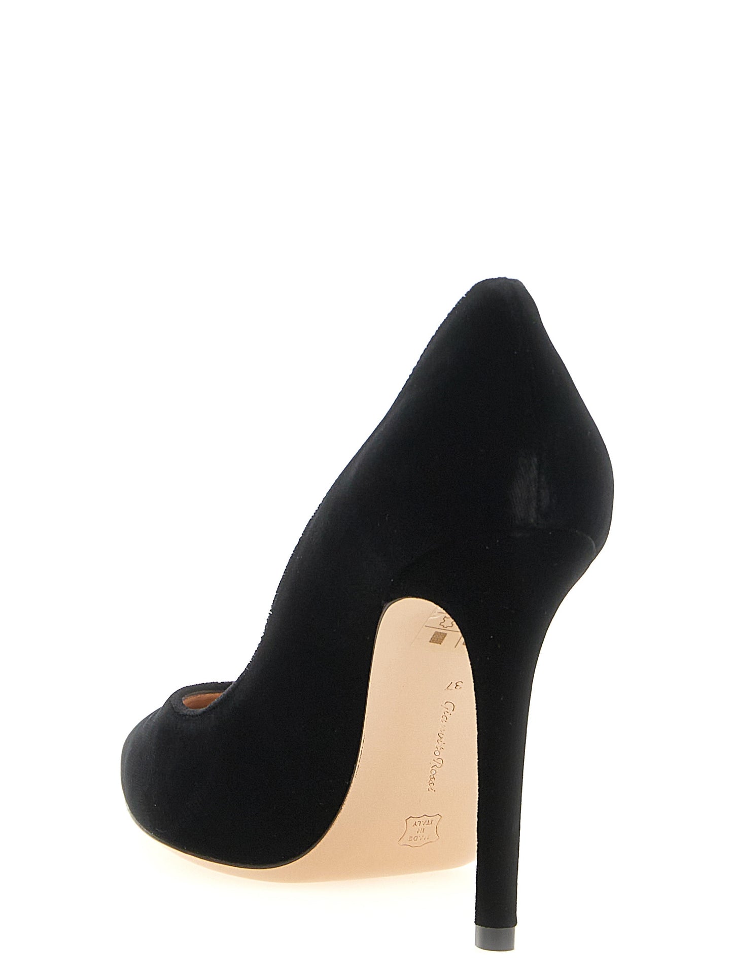 This High-Heel Stiletto Pumps Heels by Gianvito Rossi for women in velvet & leather black & gold presents a effortlessly chic silhouette from the Women's Velvet & Leather High-Heel Stiletto Pumps Heels collection, featuring a effortlessly chic stiletto high-heel and effortlessly chic .