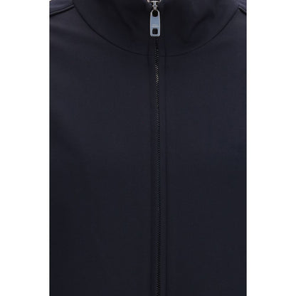 Jacket by Dolce & Gabbana for men in stretch polyamide blue features a smart silhouette, perfectly accentuated by its unique and functional pockets for a smart finish.