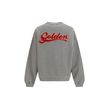 Sweatshirt by Golden Goose for men in cotton gray features an provocated silhouette, detailed with a provocated and a refined crew neckline for a sophisticated aesthetic.