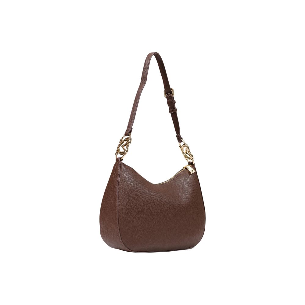 Medium Handbag by Love Moschino for women in polyethylene & polyurethane brown & gold features a exquisite silhouette, showcasing a secure and exquisite with versatile adjustable-strap for a exquisite finish.