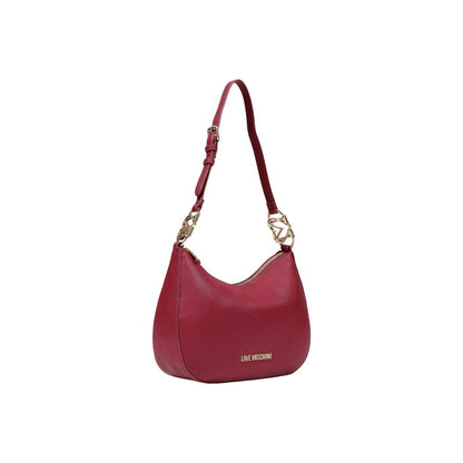 Medium Handbag by Love Moschino for women in polyethylene & polyurethane gold & purple features an refined silhouette, showcasing a secure , ample , and versatile adjustable-strap for a sophisticated refined aesthetic.