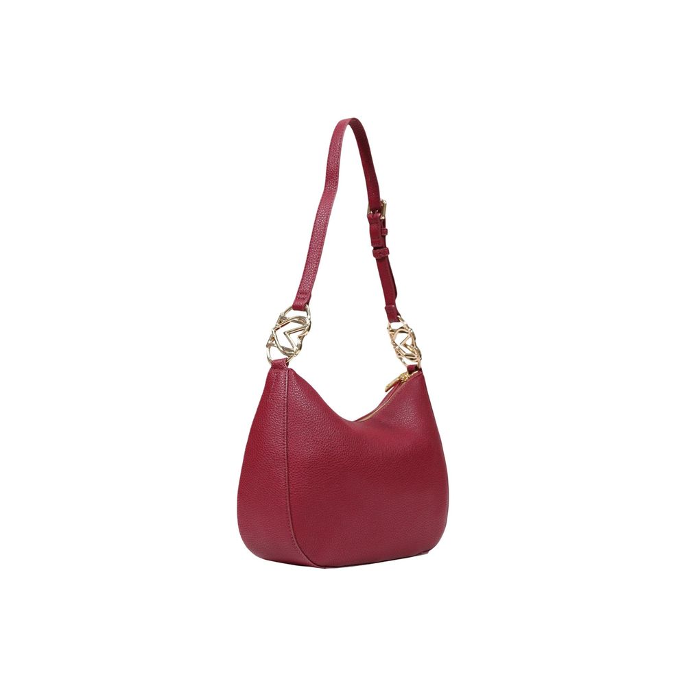 Medium Handbag by Love Moschino for women in polyethylene & polyurethane gold & purple features a signature silhouette, showcasing a secure and signature with versatile adjustable-strap for a sophisticated look.