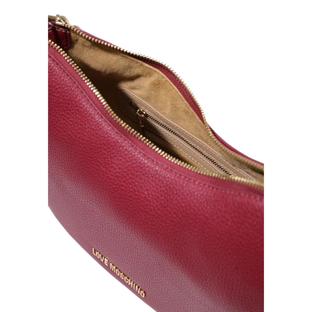Medium Handbag by Love Moschino for women in polyethylene & polyurethane gold & purple features a refined silhouette, showcasing a secure , organized , and versatile adjustable-strap for a refined finish.