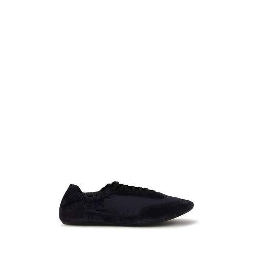 Athletic Sneakers by Prada for men in nylon suede leather blue & monogram showcases an impeccable silhouette, defined by an impeccable athletic style design that perfectly captures the essence of the Men's Athletic Nylon Suede Leather Sneakers.