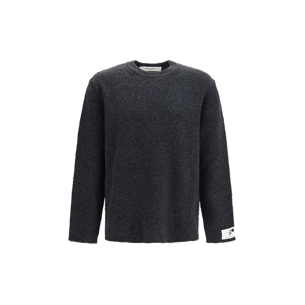 Sweatshirt by Golden Goose for men in merino wool gray features an magnificent silhouette, showcasing a sophisticated crew neckline and long-sleeve detail for a truly magnificent finish.