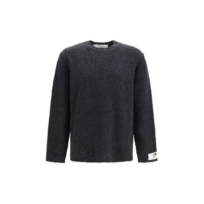 Sweatshirt by Golden Goose for men in merino wool gray features an magnificent silhouette, showcasing a sophisticated crew neckline and long-sleeve detail for a truly magnificent finish.