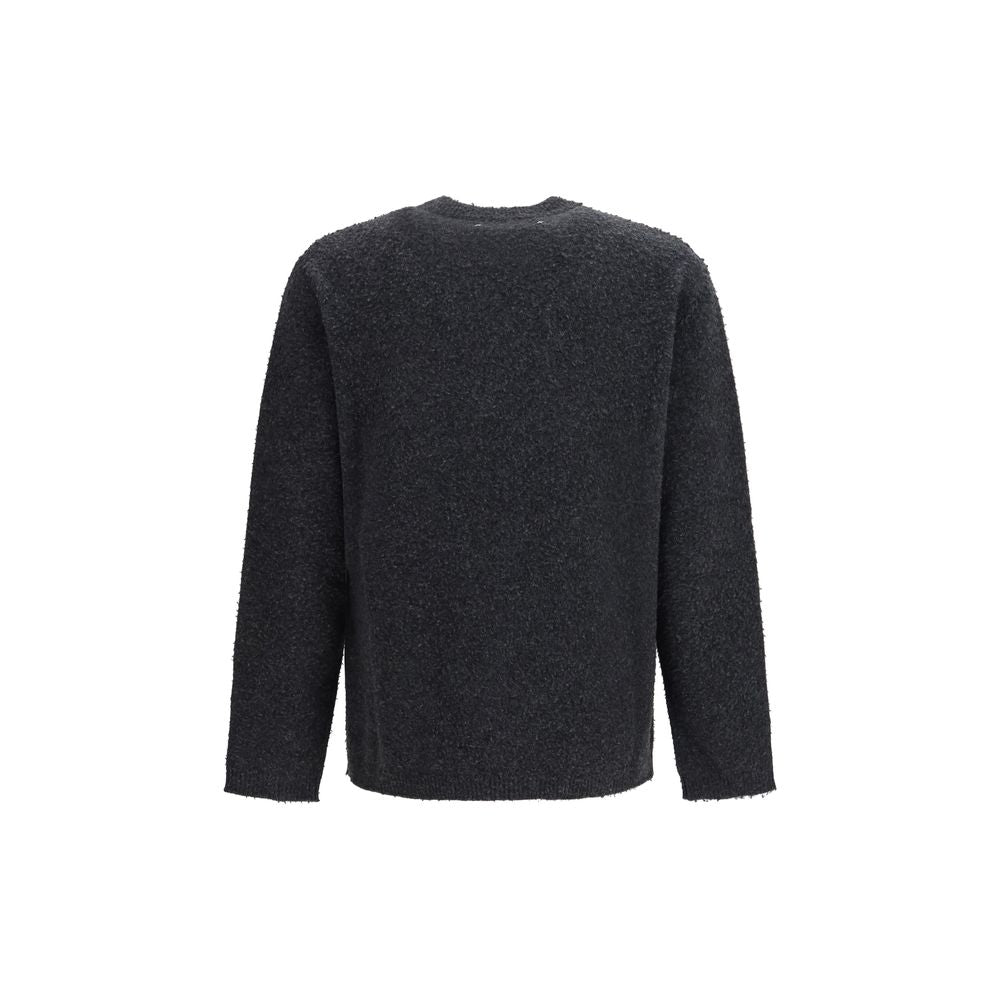 Sweatshirt by Golden Goose for men in merino wool gray features a unrivaled silhouette with a refined crew neckline and unrivaled detailing for a sophisticated look.