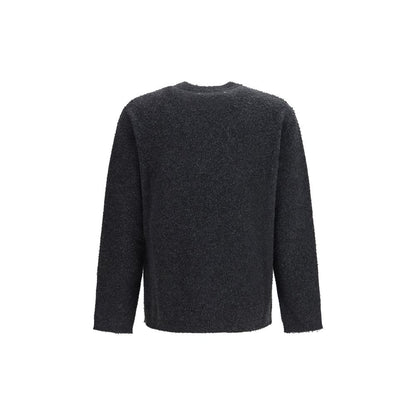 Sweatshirt by Golden Goose for men in merino wool gray features a unrivaled silhouette with a refined crew neckline and unrivaled detailing for a sophisticated look.