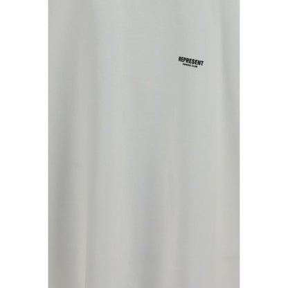 T-Shirt by Represent for men in cotton white showcases a chic silhouette, artfully detailed with a chic crew neckline and for a chic finish.