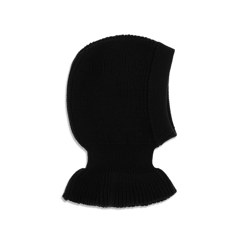 Balaclava by Lemaire for men in merino wool black features a sleek design from the Merino Wool Balaclava collection, creating a sophisticated and elegant cold-weather look.