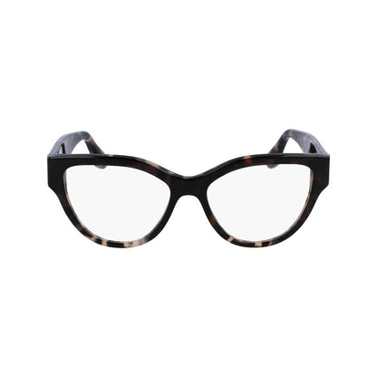 Eyeglasses Frames by Victoria Beckham for women in plastic and black showcases an refined full-frame frame design featuring a sophisticated black coloured frame for an refined and refined aesthetic.