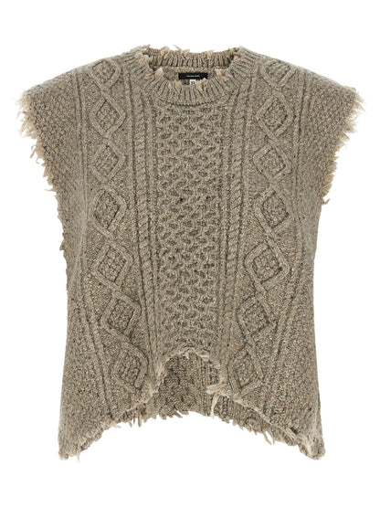 Vest by R13 for women in polyamide viscose wool gray & patterned features an contemporary silhouette, showcasing refined and a contemporary for a sophisticated layered look.