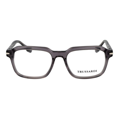 Eyeglasses Frames by Trussardi for men in acetate and gray showcases a refined silhouette, detailed with a gray coloured frame finish and a sophisticated full-frame frame design.