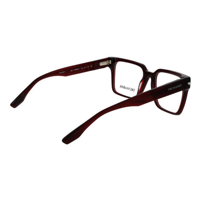Eyeglasses Frames by Trussardi for men in acetate and burgundy showcases an refined full-frame frame design featuring a sophisticated burgundy coloured frame for an refined and refined aesthetic.