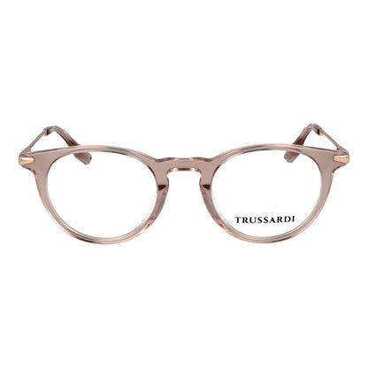 Eyeglasses Frames by Trussardi for unisex in acetate pink features an refined silhouette, showcasing the refined rose coloured frame and sophisticated full-frame frame design.