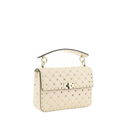 Crossbody Flap Clutch Handbag by Valentino Garavani for women in nappa lambskin leather beige & signature features an refined silhouette, showcasing a secure flap, ample , and versatile crossbody-strap, handle, adjustable-strap & detachable-strap for a sophisticated refined aesthetic.