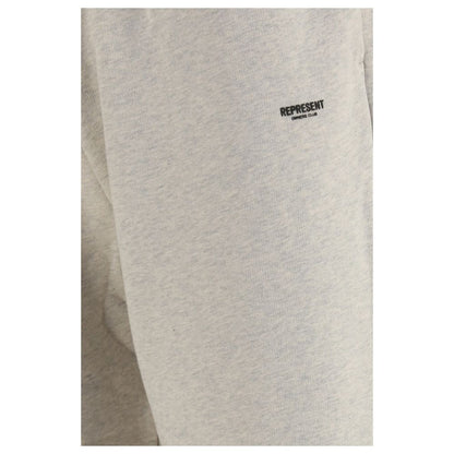 Jogger Sweatpants by Represent for men in cotton beige features an sporty relaxed-fit, regular-fit & wide with a and long, showcasing sporty .