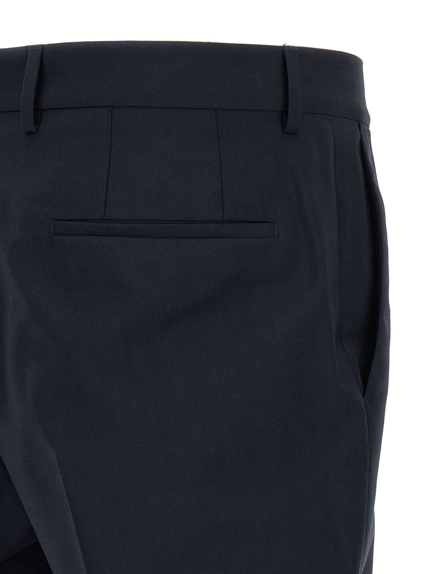 Pant Suit by Hugo Boss for men in virgin wool blue presents a nuanced silhouette, showcasing a nuanced and nuanced slim for an elevated aesthetic.