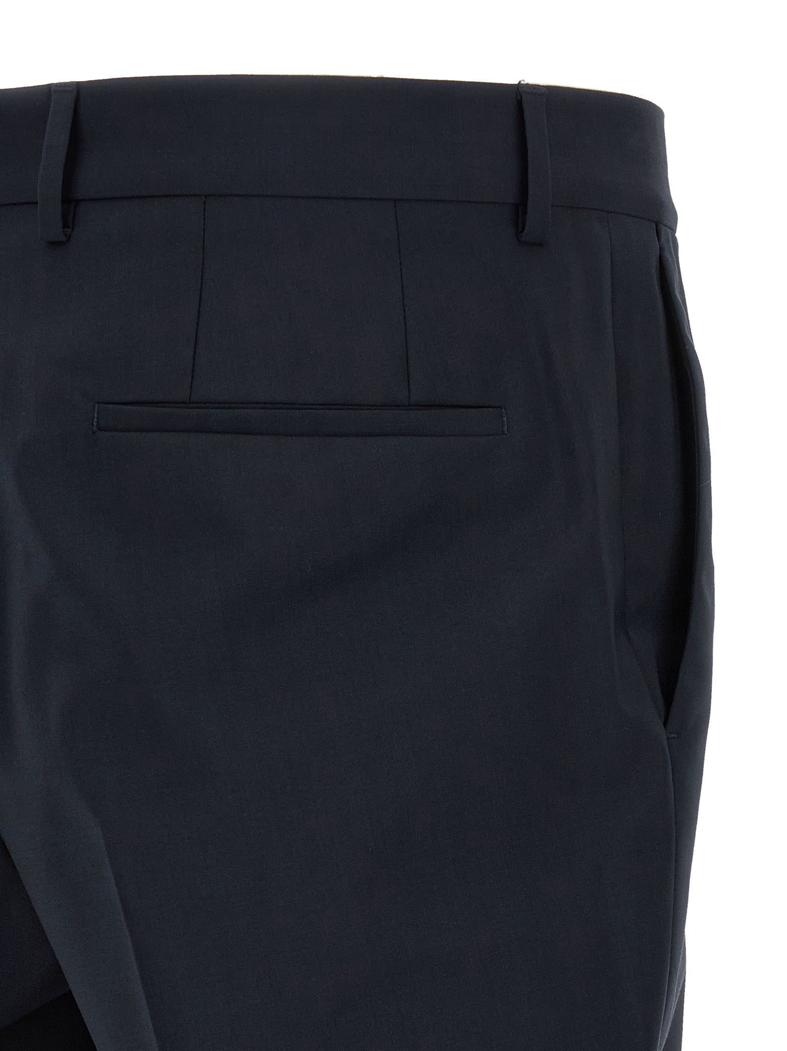 Pant Suit by Hugo Boss for men in virgin wool blue presents a nuanced silhouette, showcasing a nuanced and nuanced slim for an elevated aesthetic.