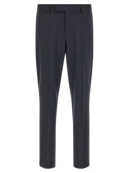 This Pant Suit by Hugo Boss for men in polyester & virgin wool blue & gray presents a discerning silhouette, featuring a sophisticated and a discerning for a refined and polished look.