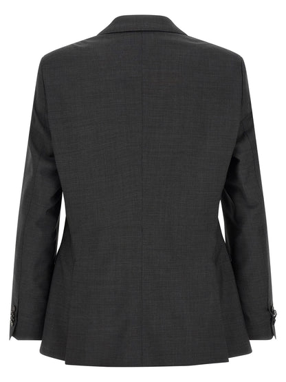 Pant Suit by Hugo Boss for men in virgin wool gray showcases an bespeak silhouette, artfully detailed with a sophisticated and an bespeak straight & slim for a refined finish.