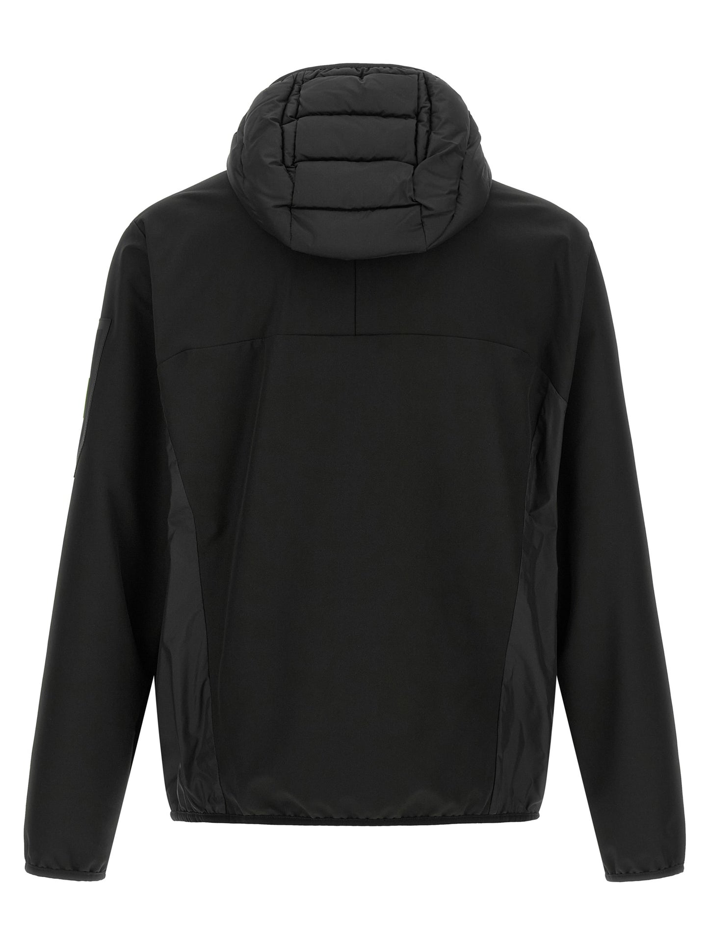 Sweatshirt Hoodie by Hugo Boss for men in elastane black features a edgy silhouette, detailed with a edgy hooded neckline and for a refined finish.