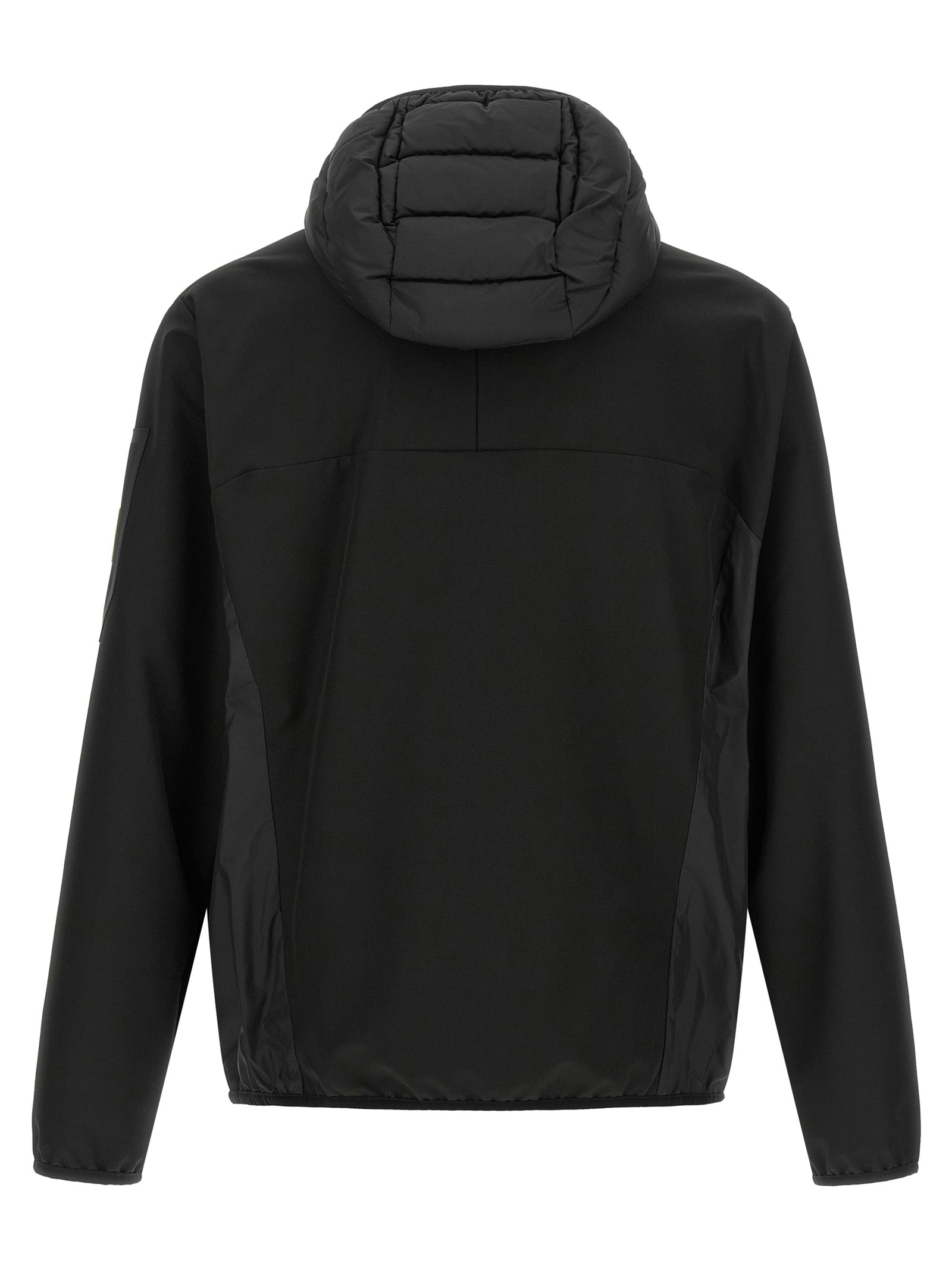 Sweatshirt Hoodie by Hugo Boss for men in elastane black features a edgy silhouette, detailed with a edgy hooded neckline and for a refined finish.