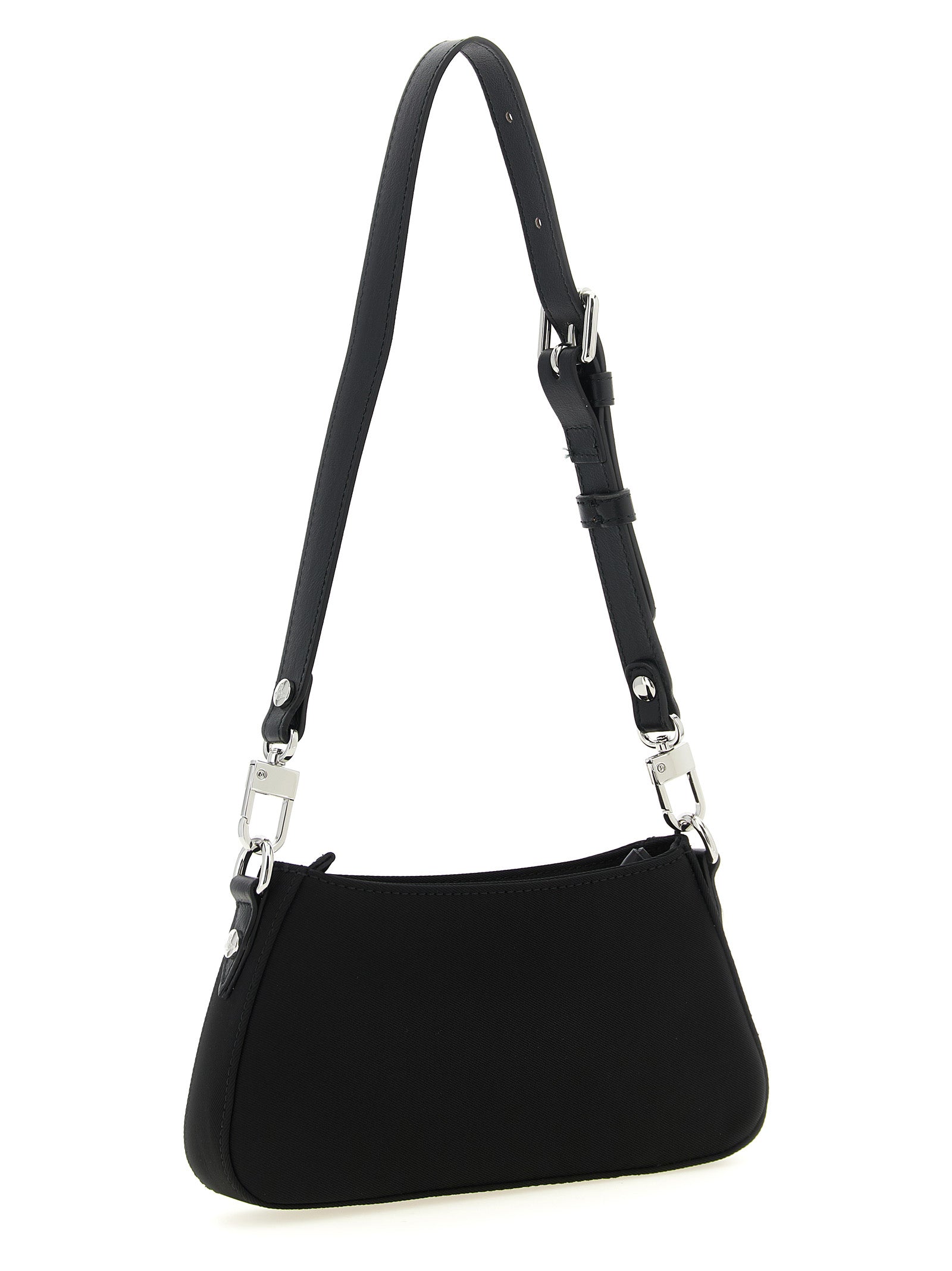 Shoulder Bag by Vivienne Westwood for women in poly viscose black, red & silver features a effortless chic silhouette with a secure zipper & buckle, ample , and versatile shoulder-strap & adjustable-strap for a effortless chic finish.