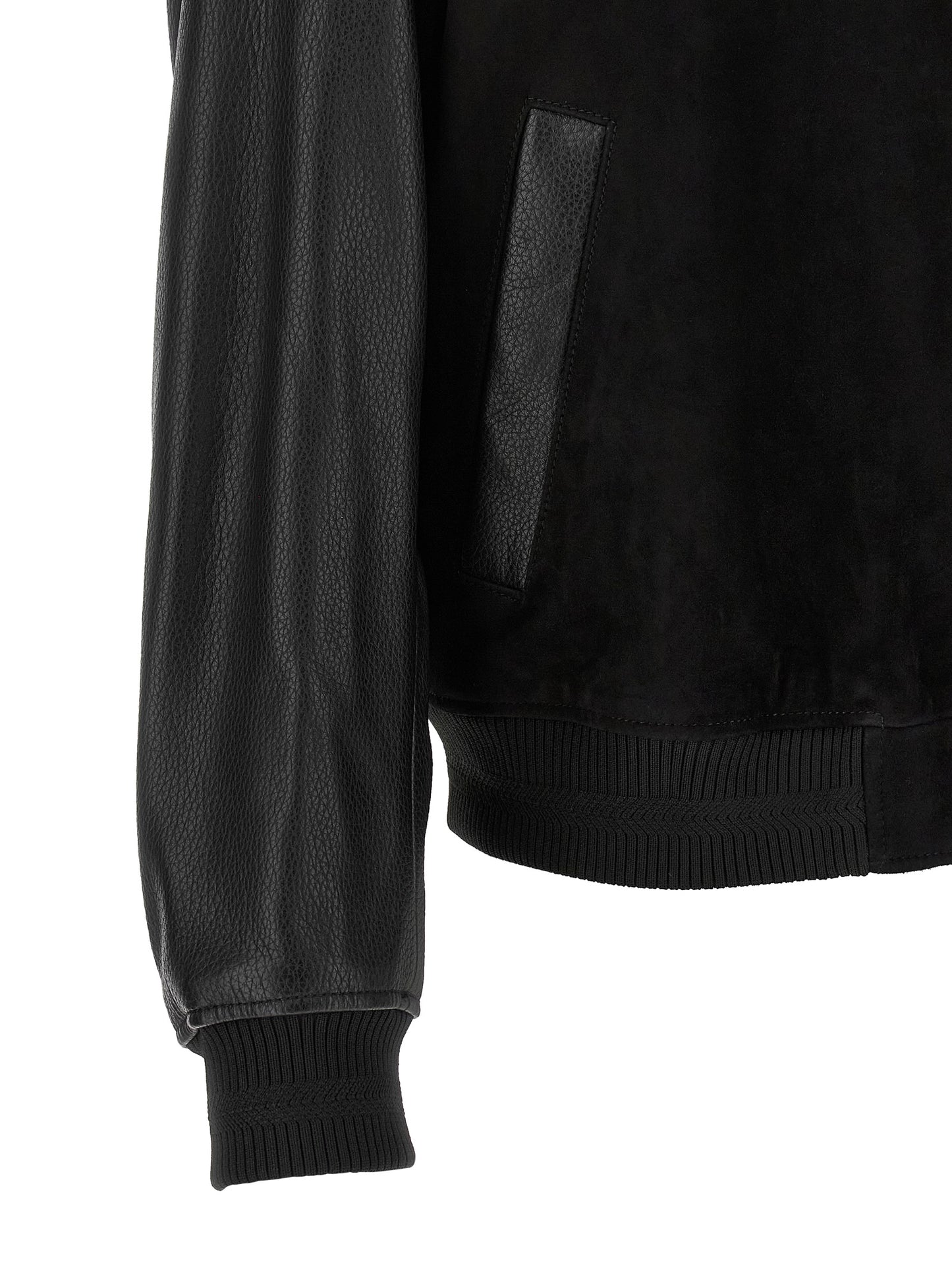 Bomber Jacket by Hugo Boss for men in polyester black, signature & monogram presents a effortlessly chic silhouette, showcasing a sophisticated and premium for a truly effortlessly chic finish.