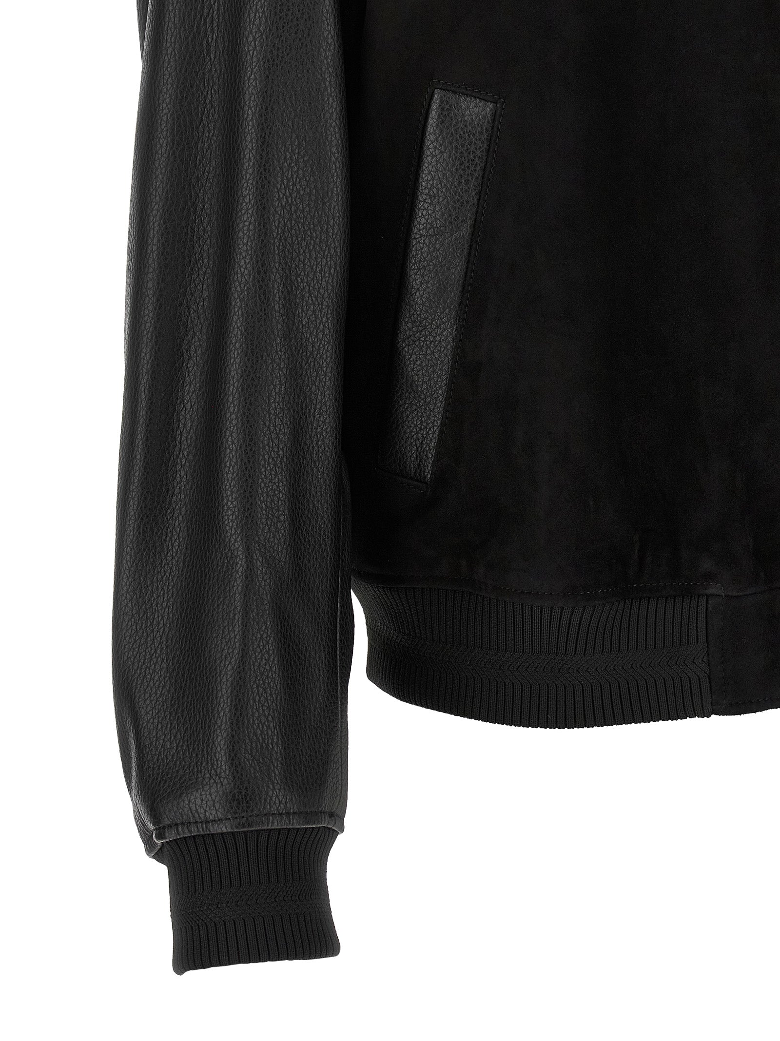 Bomber Jacket by Hugo Boss for men in polyester black, signature & monogram presents a effortlessly chic silhouette, showcasing a sophisticated and premium for a truly effortlessly chic finish.