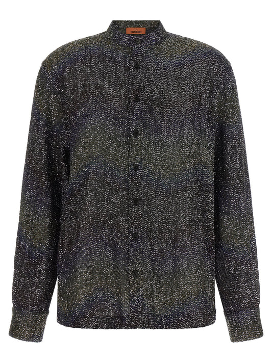 Cardigan by Missoni for women in polyamide polyester & sequins multicolor showcases a luxurious silhouette, meticulously detailed with a sophisticated and for a refined finish.